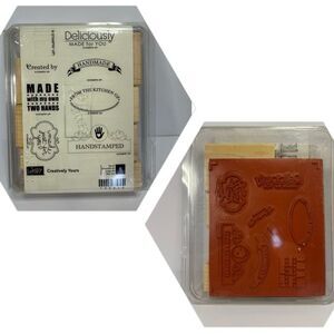 Stampin’ up! 8 piece creatively yours Rubber Stamp Set NEW